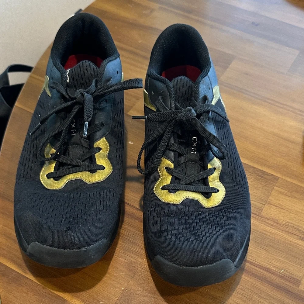 TYR CXT-1 Trainer Men's Black & Gold Size 12 Cross Fit Strength Training Shoes - Picture 6 of 9